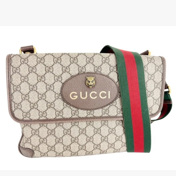 Gucci Neo Vintage messenger bag green and red crossbody bag - Picture 2 of 11
